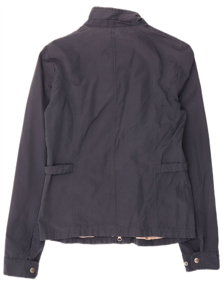 Woolrich Damen Bomberjacke UK 16 Large Marineblaue Baumwolle