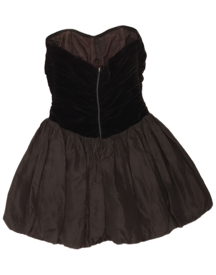 Trägerloses Damenkleid von Aria, Größe S, Schwarz, Farbblockgröße 40