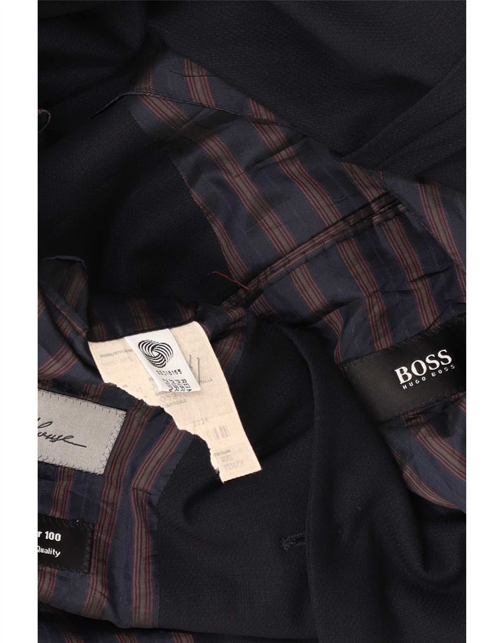 Hugo Boss Herren-Blazer mit 3 Knöpfen, EU 52, XL, Marineblau, Schurwolle
