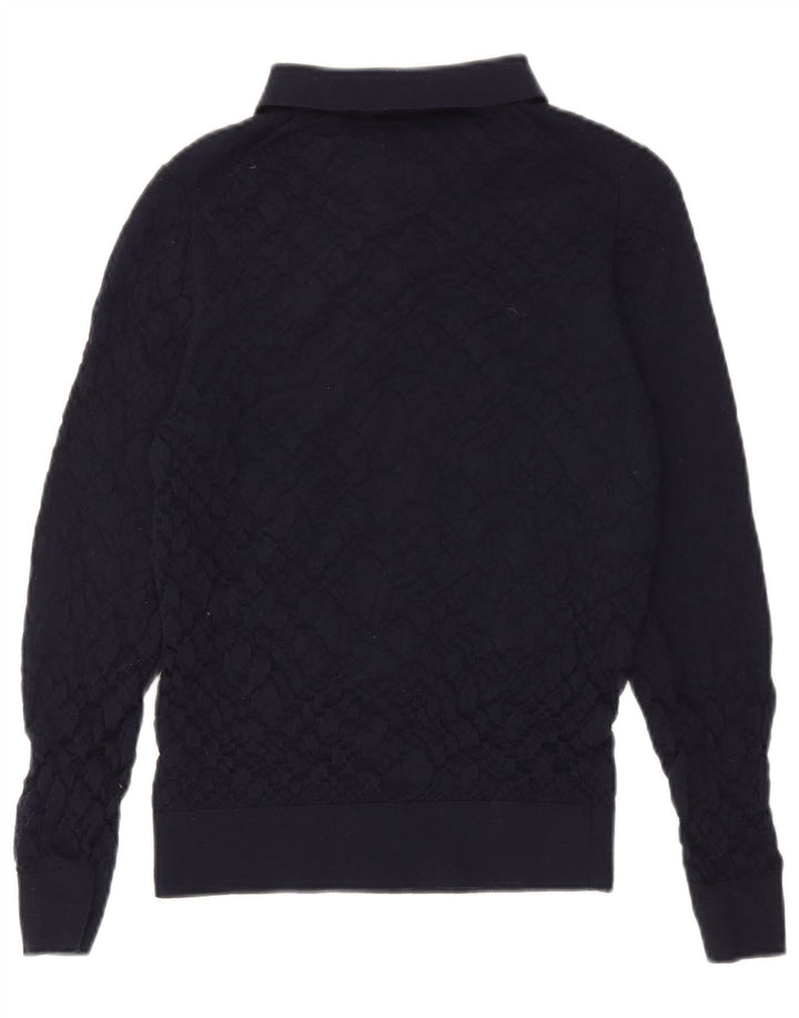 Massimo Dutti Herren Rollkragenpullover aus mittelblauer Wolle