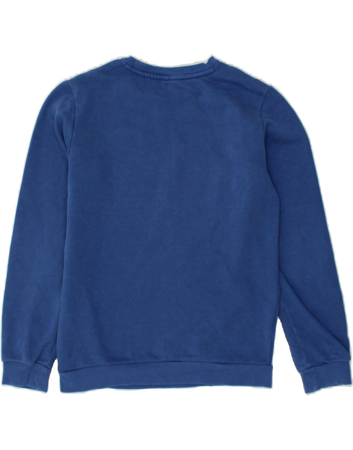PUMA Boys Graphic Sweatshirt Jumper 13-14 Years Blue Cotton Vintage Puma and Second-Hand Puma from Messina Hembry 