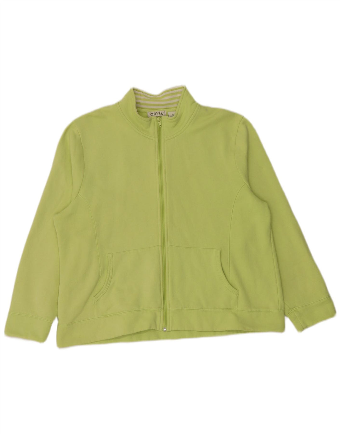 Orvis Damen-Trainingsanzug-Top-Jacke, UK 18, XL, grüne Baumwolle
