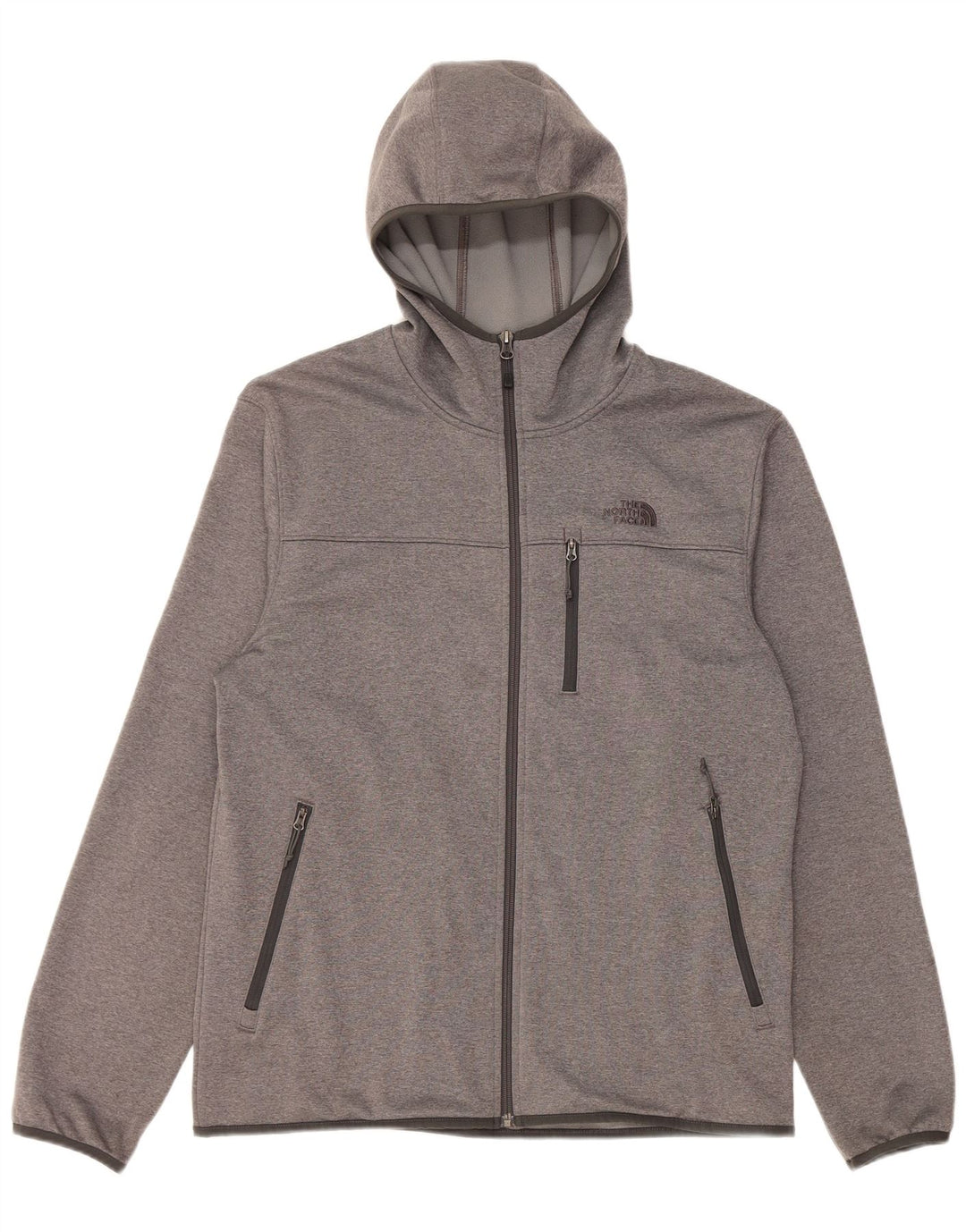 The North Face Herren-Kapuzenpullover mit Reißverschluss, groß, grau, Polyester