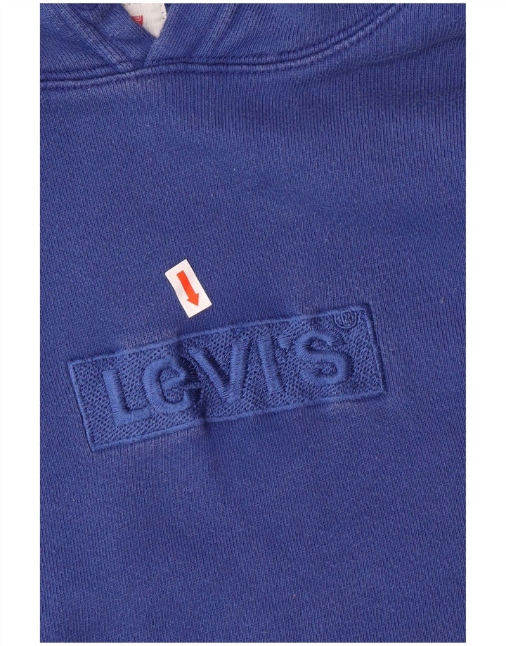 Levi's Herren-Kapuzenpullover mit Grafik, mittelblaue Baumwolle