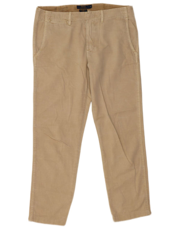 Polo Ralph Lauren Damen Boyfriend-Chinohose US 6 Medium W32 L27 Beige