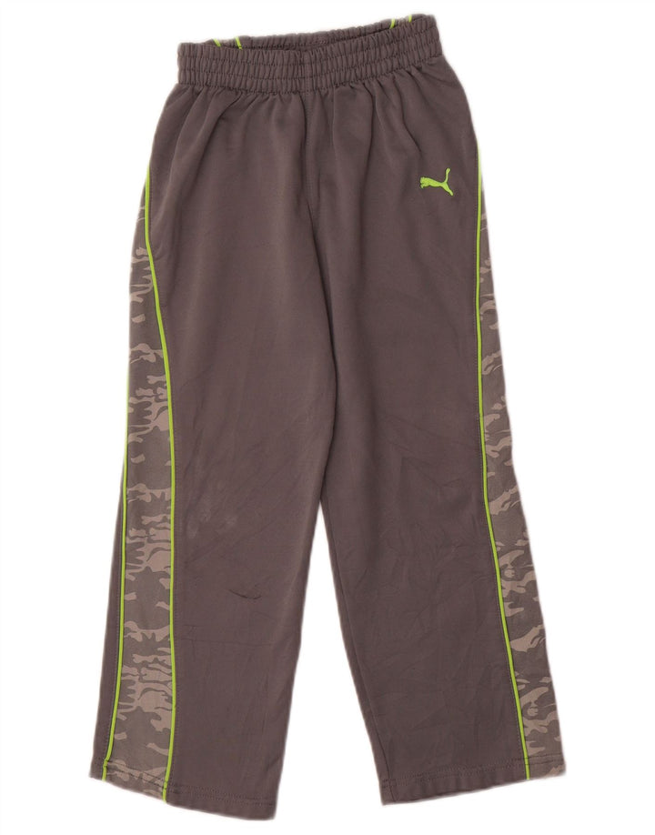 Puma Jungen-Trainingshose, 5–6 Jahre, graue Tarnung