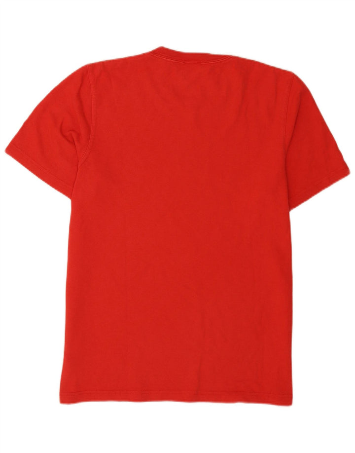 Adidas Herren Grafik-T-Shirt aus mittelroter Baumwolle