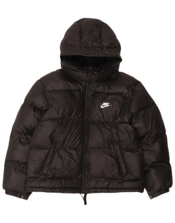 Nike Jungen Therma-Fit Kapuzenjacke, gepolstert, 13–14 Jahre, XL, Schwarz, Polyester