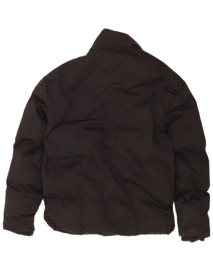 Zara Herren Wattierte Jacke UK 36 Small Schwarz