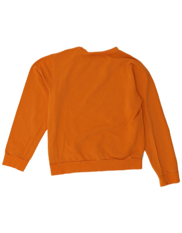 Americanino Mädchen-Sweatshirt mit Grafik, 15–16 Jahre, orangefarbene Baumwolle