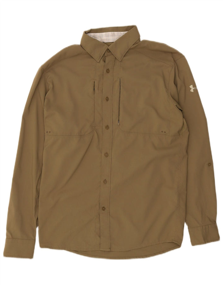 Under Armour Herren Loose Fit Shirt Small Khaki Polyester