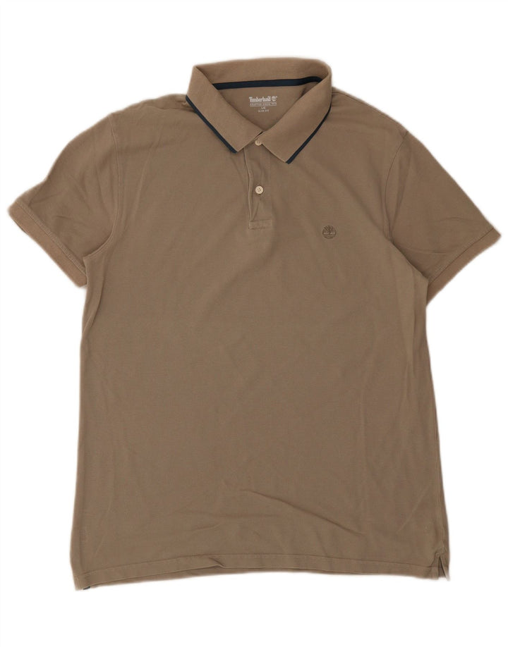 Timberland Herren Slim Fit Poloshirt Large Grau