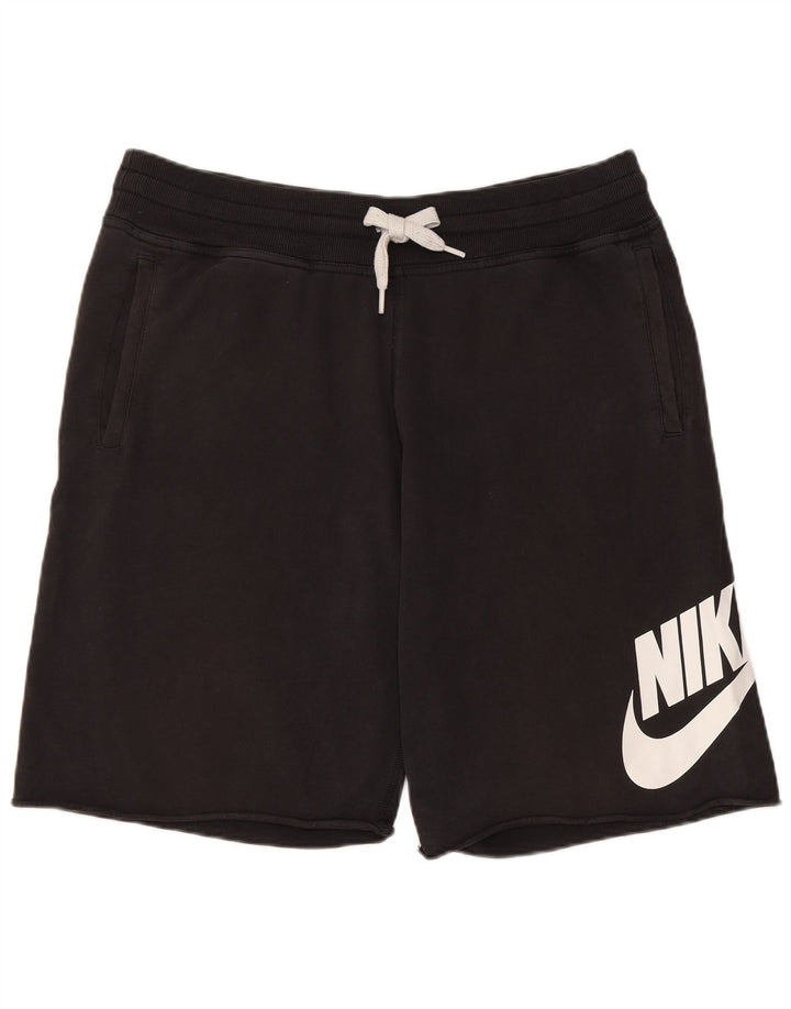 Nike Herren-Sportshorts mit Grafik, groß, aus schwarzer Baumwolle