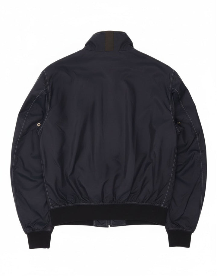 Belstaff Damen Bomberjacke UK 14 Medium Marineblau Nylon
