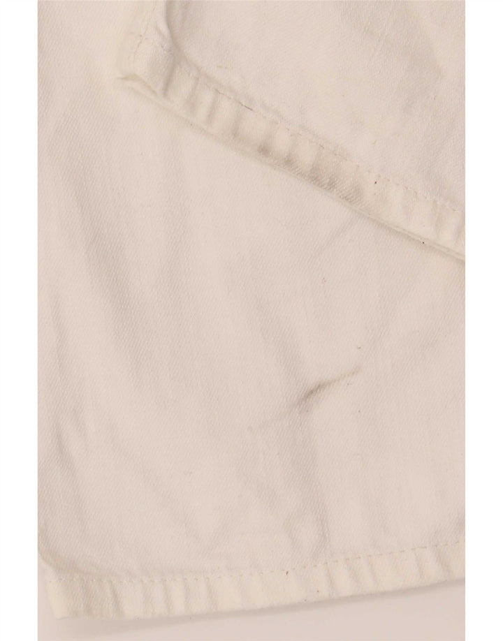 Replay Herren Straight Jeans W38 L34 Weiße Baumwolle