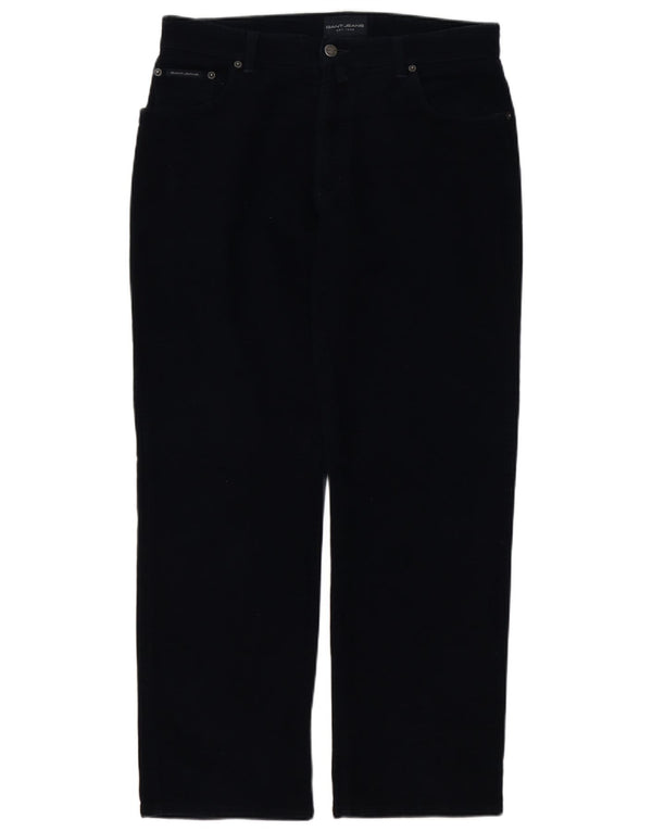 Gant Herren-Hose, gerade, normal, Freizeithose, W34, L30, Marineblau, Baumwolle