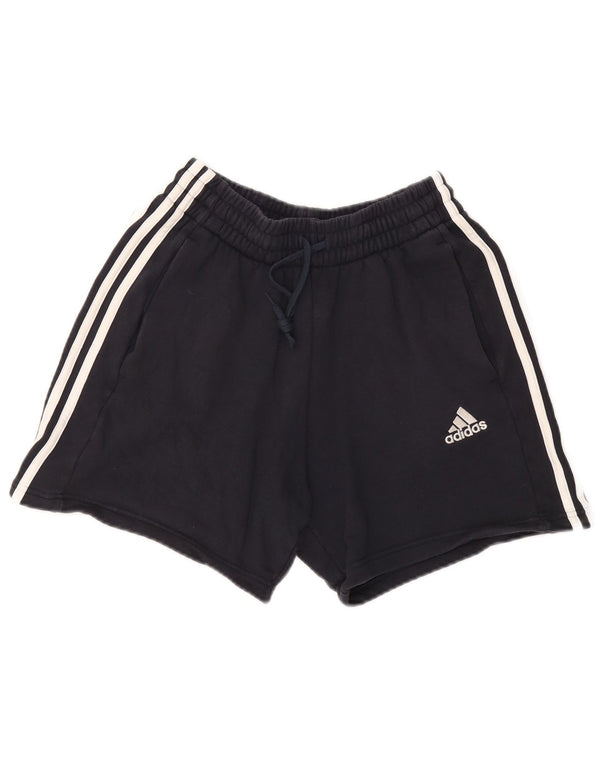 Adidas Damen Sportshorts UK 10 Small Marineblau