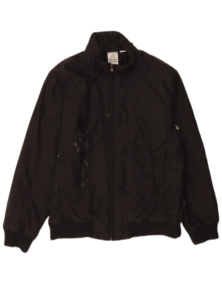 ADIDAS Herren Graphic Bomberjacke UK 38 Medium Schwarz Polyamid