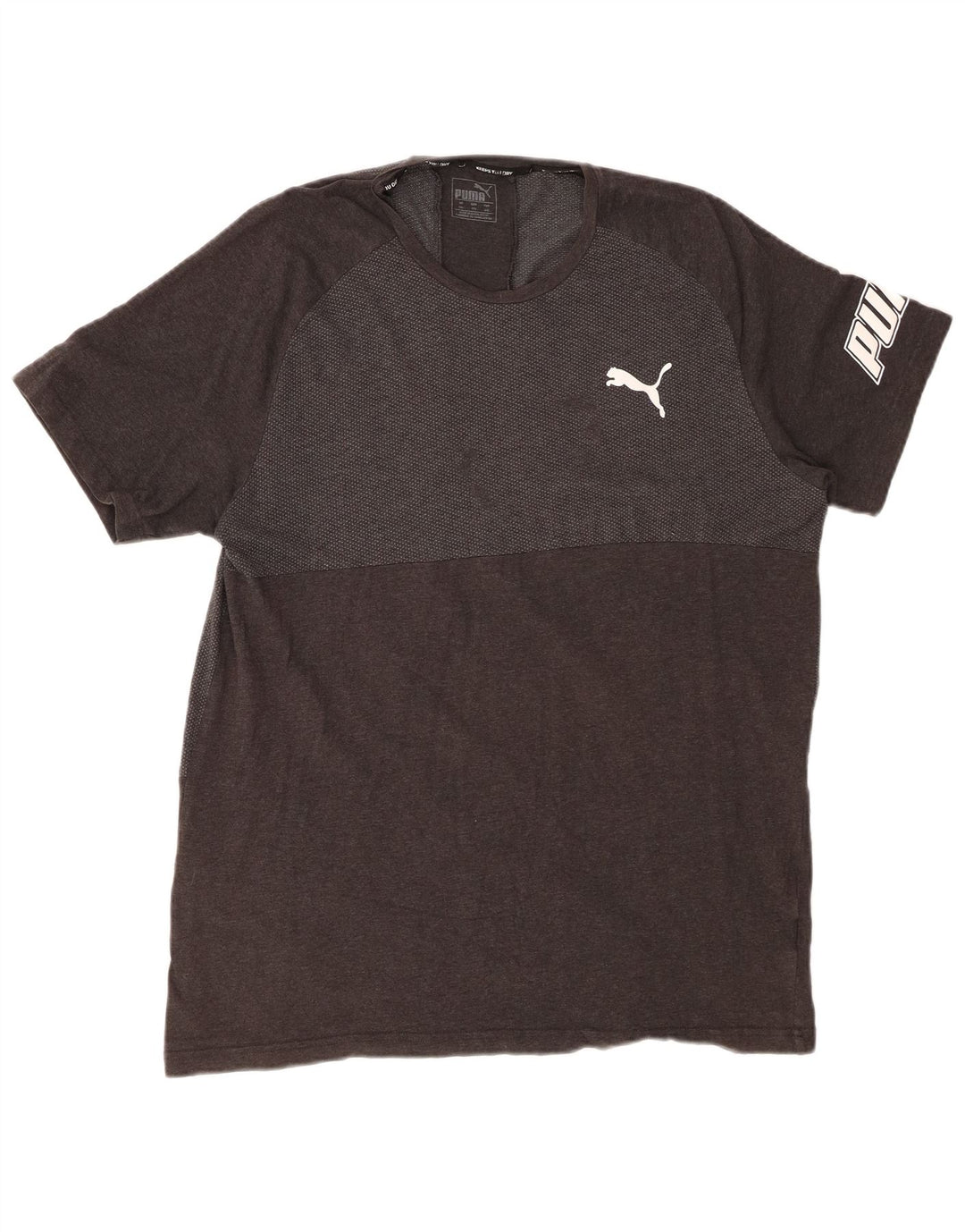 PUMA Herren Grafik T-Shirt Top 2XL Grau Farbblock