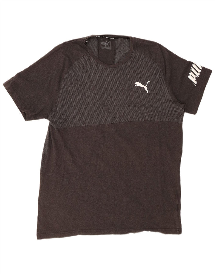 PUMA Herren Grafik T-Shirt Top 2XL Grau Farbblock