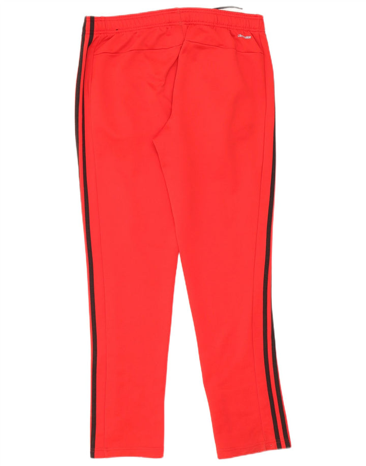 Adidas Herren-Trainingshose, UK, Größe 44/46, großes rotes Polyester