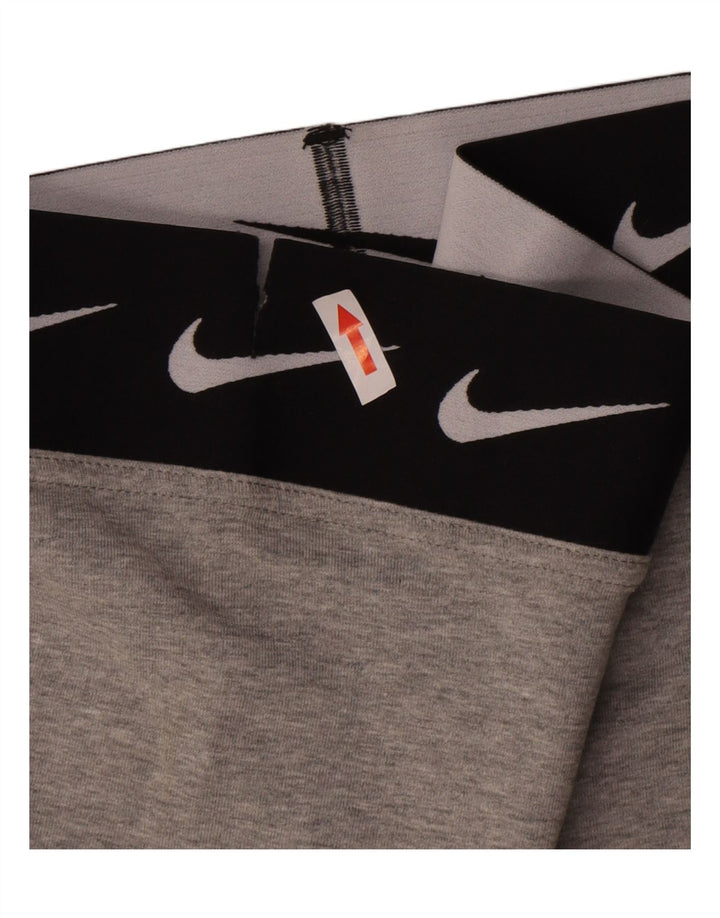Nike Womens Graphic Leggings UK 14 Large Graue Baumwolle