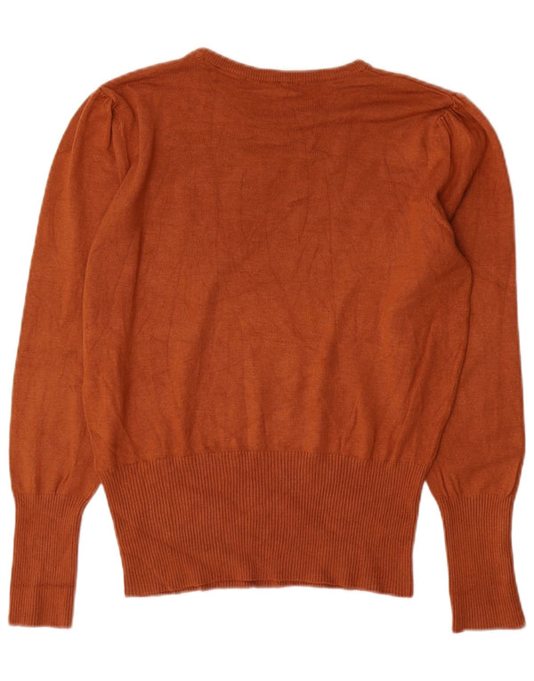 Marks & Spencer Damen-Pullover mit U-Boot-Ausschnitt, UK 12, Mittelbraun