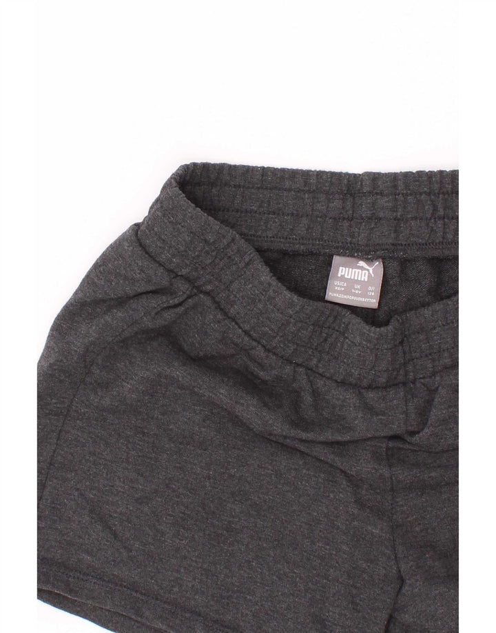 Puma Jungen Graphic Sport Shorts 7–8 Jahre Grau