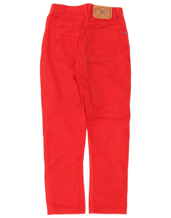 Cross Jeans Damen High Waist Tapered Jeans W30 L26 Rote Baumwolle