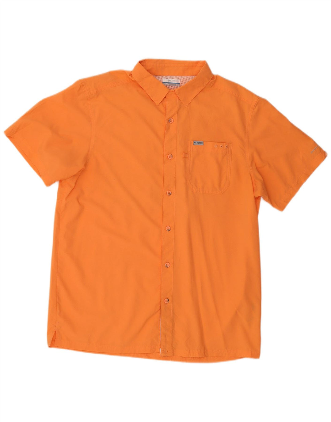 COLUMBIA Herren Kurzarmhemd Mittelorange Polyester