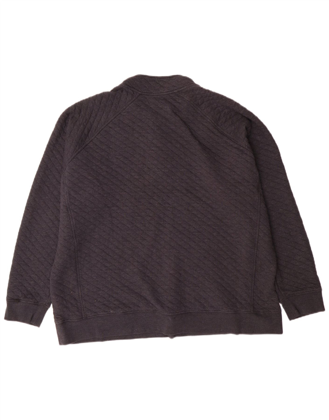 Eddie Bauer Herren-Sweatshirt mit Knopfkragen, 2XL, graue, geometrische Baumwolle
