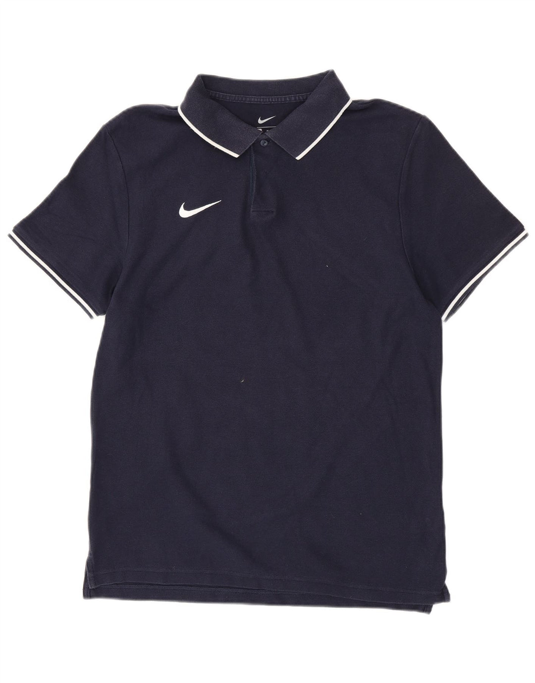 NIKE Mens Polo Shirt Medium Navy Blue