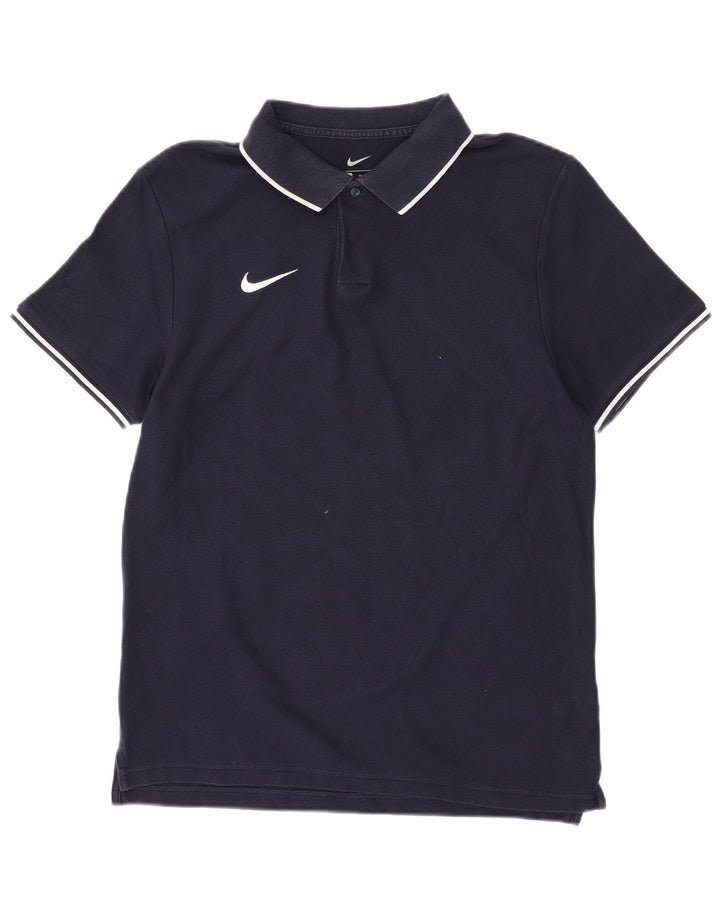 NIKE Mens Polo Shirt Medium Navy Blue