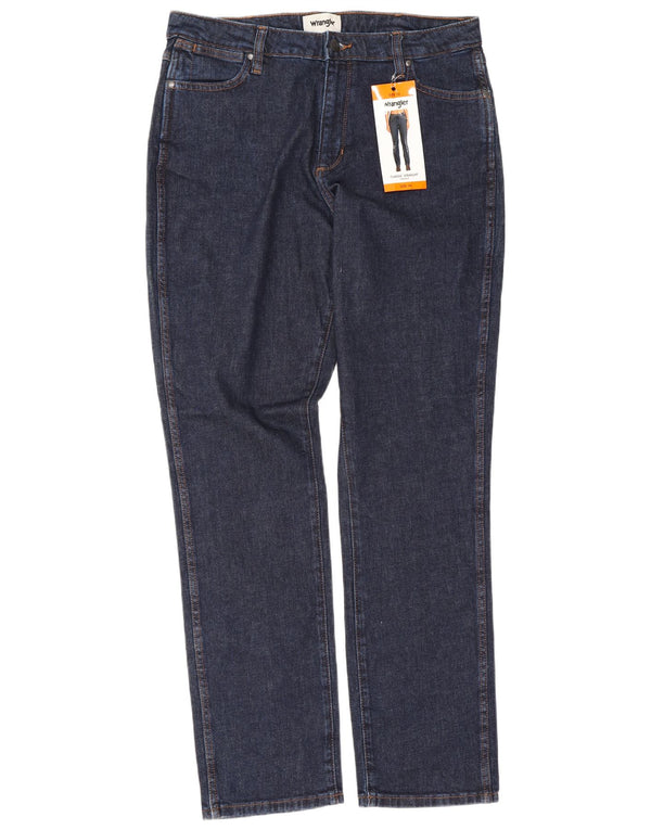 Wrangler Damen-Jeans mit hoher Taille, gerade, US 16, XL, W32, L32, Marineblau