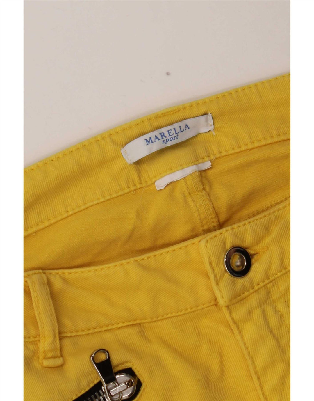 Marella Damen Slim Jeans W32 L29 Gelb