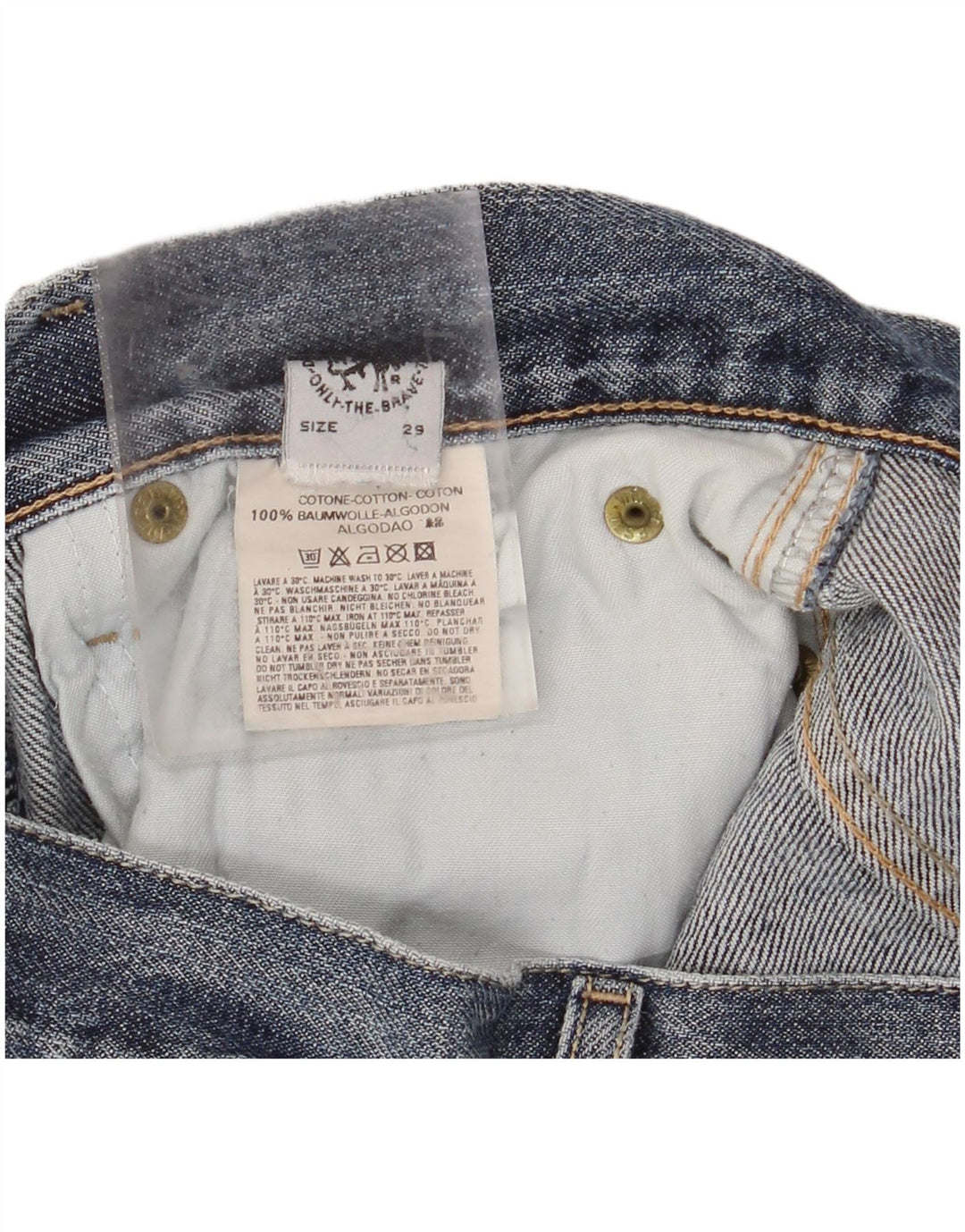 DIESEL Herren Jeansshorts W29 Small Blaue Baumwolle