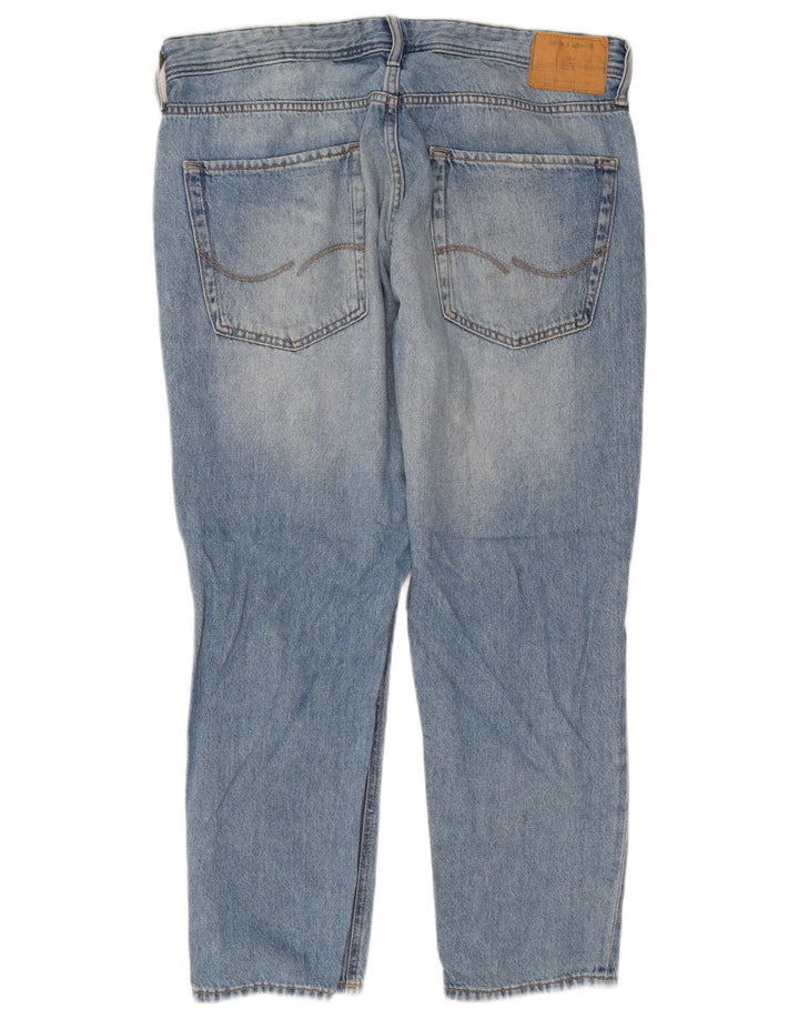 Jack & Jones Herren Distressed Slim Jeans W36 L28 Blaue Baumwolle