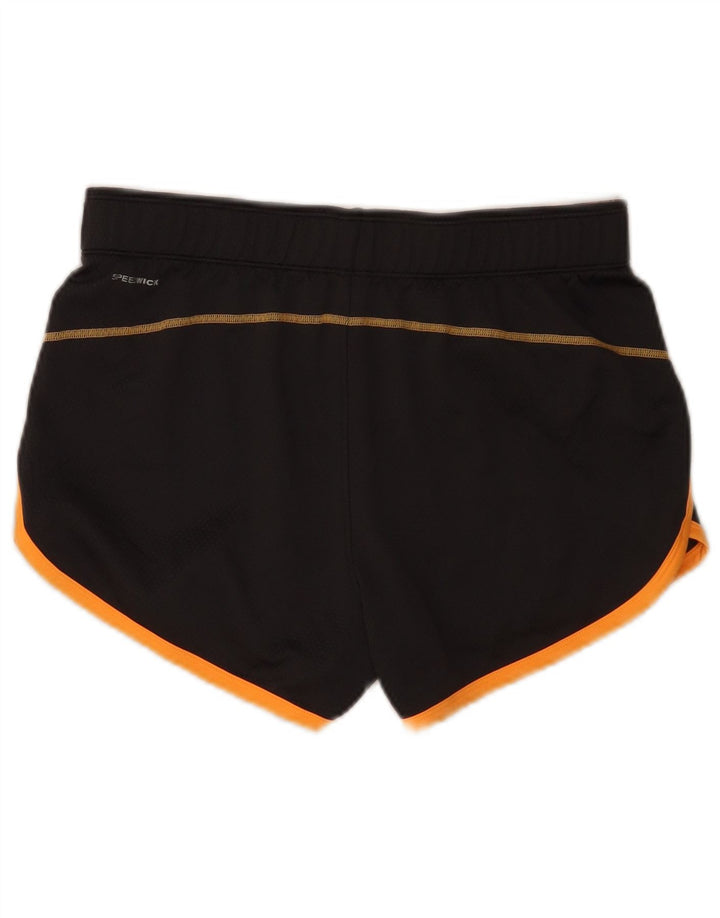 Reebok Damen Sportshorts UK 12 Mittelgraues Polyester