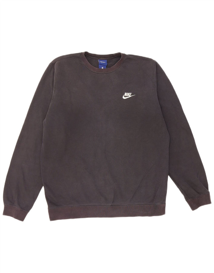 Nike Herren-Sweatshirt-Pullover, mittelschwarz, Baumwolle