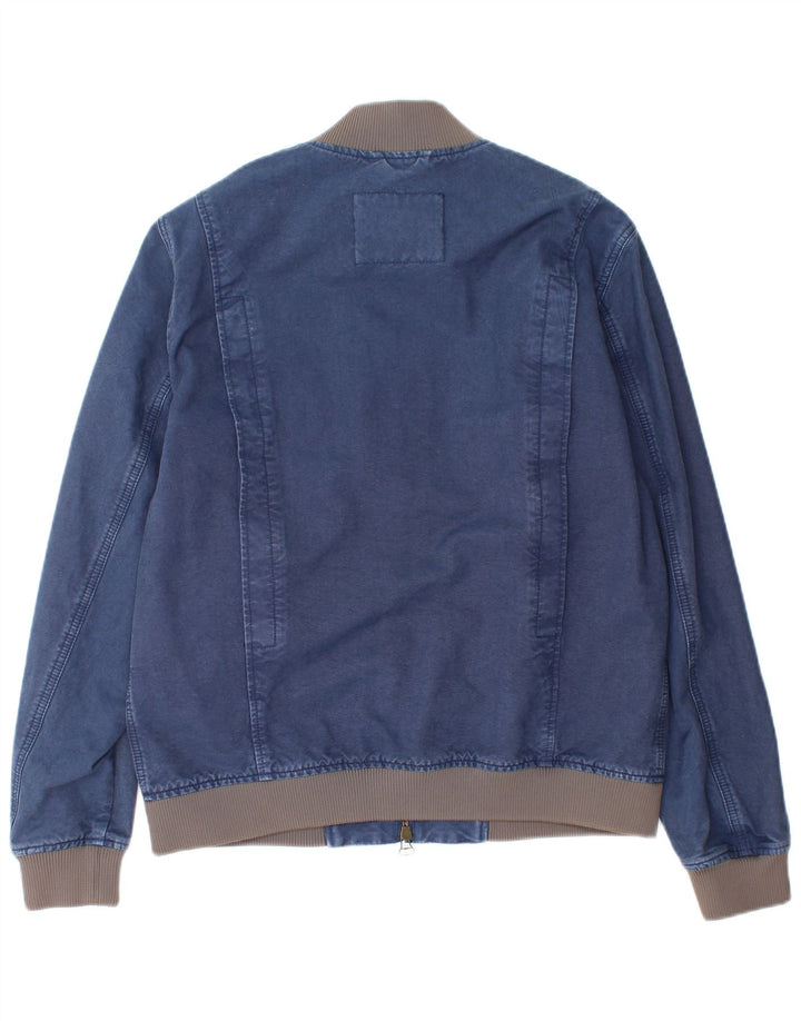 Jeckerson Herren Jeansjacke UK 40 Große marineblaue Baumwolle