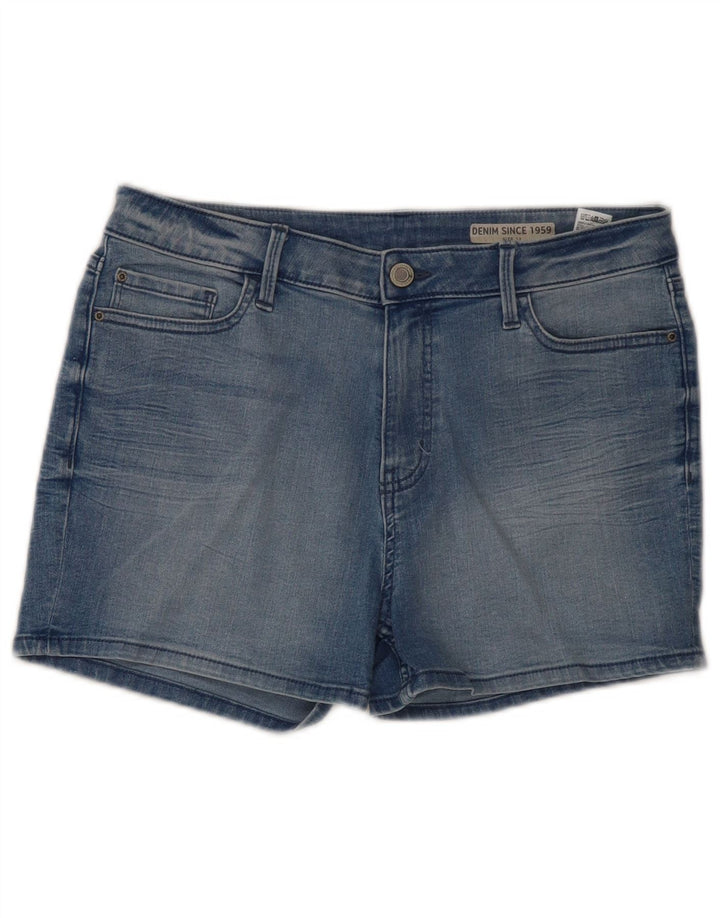 Marks & Spencer Damen Jeansshorts UK 12 Medium W31 Blaue Baumwolle
