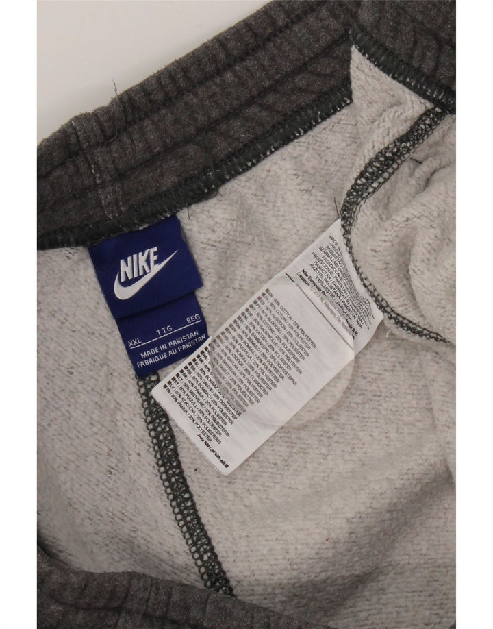 NIKE Herren-Trainingshose, Jogginghose, 2XL, graue Baumwolle