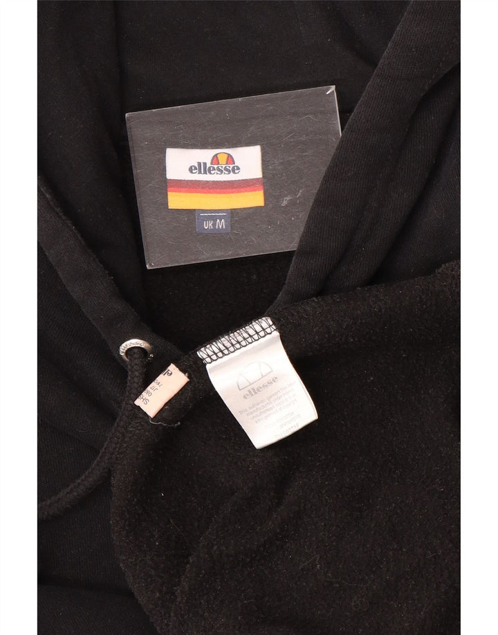 ELLESSE Herren-Kapuzenpullover mit Grafik, mittelschwarz, Baumwolle