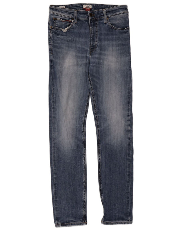 Tommy Hilfiger Herren Skinny Jeans W31 L32 Blaue Baumwolle