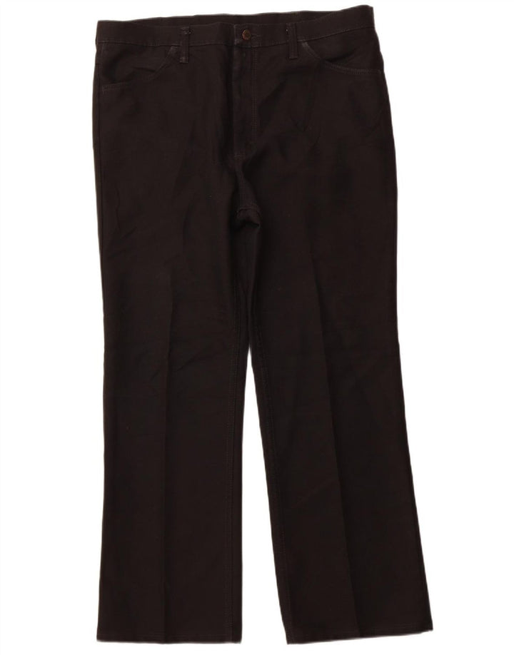 Wrangler Herren gerade Freizeithose W38 L30 Schwarz Polyester