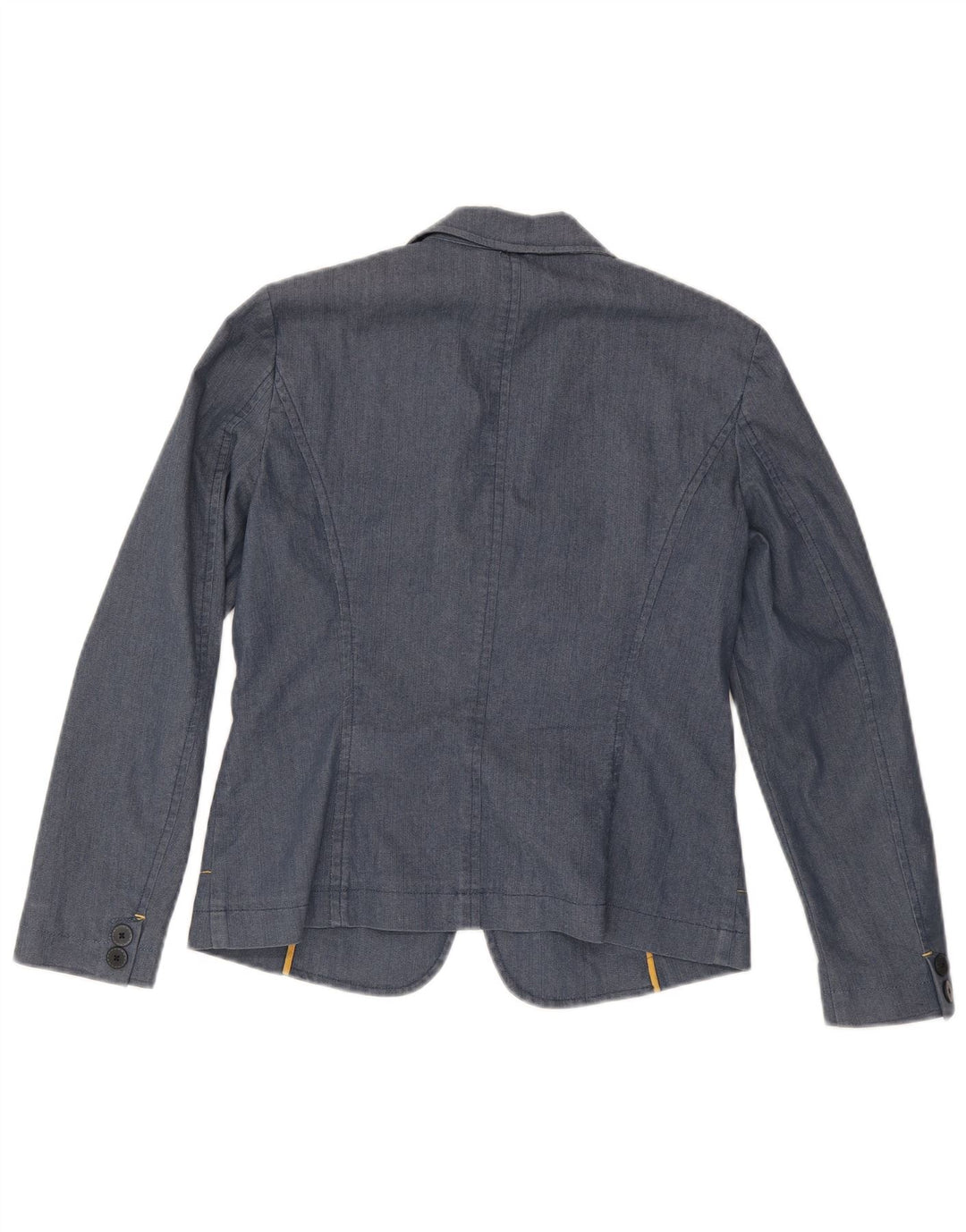 Trussardi Damen-Denim-Blazer mit 2 Knöpfen, Gr. 14, Marineblau