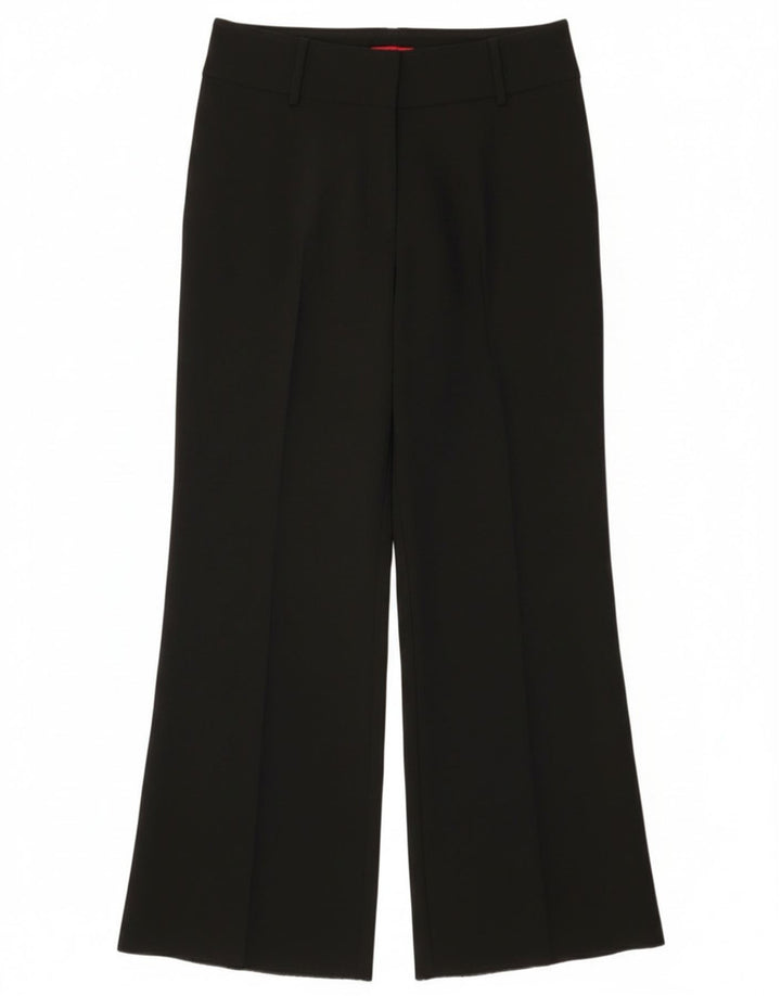 Max & Co. Damen Bootcut-Anzughose UK 8 Small W30 L31 Schwarz Polyester