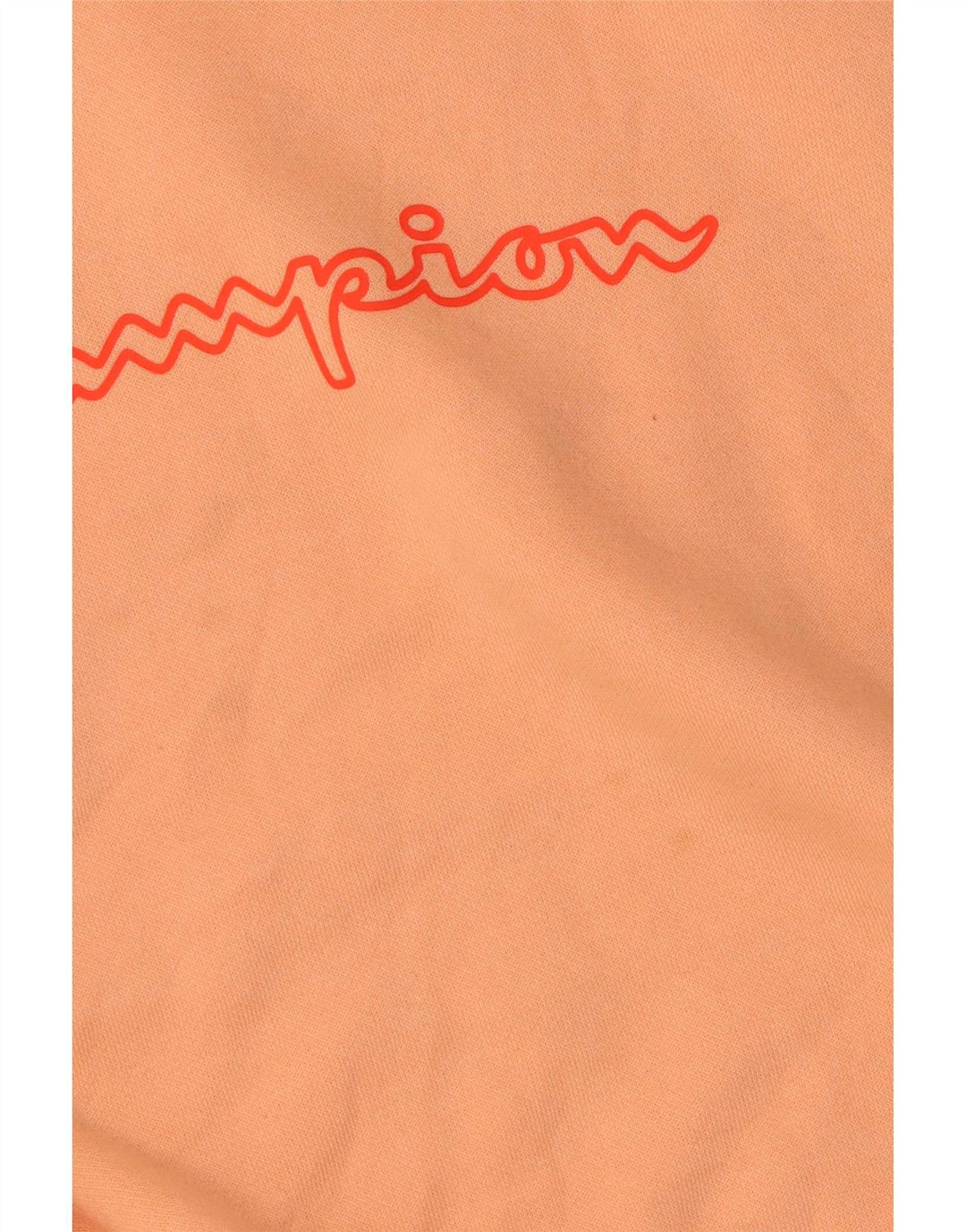 Champion Womens Graphic Oversized Hoodie Pullover UK 14 Mittelorange