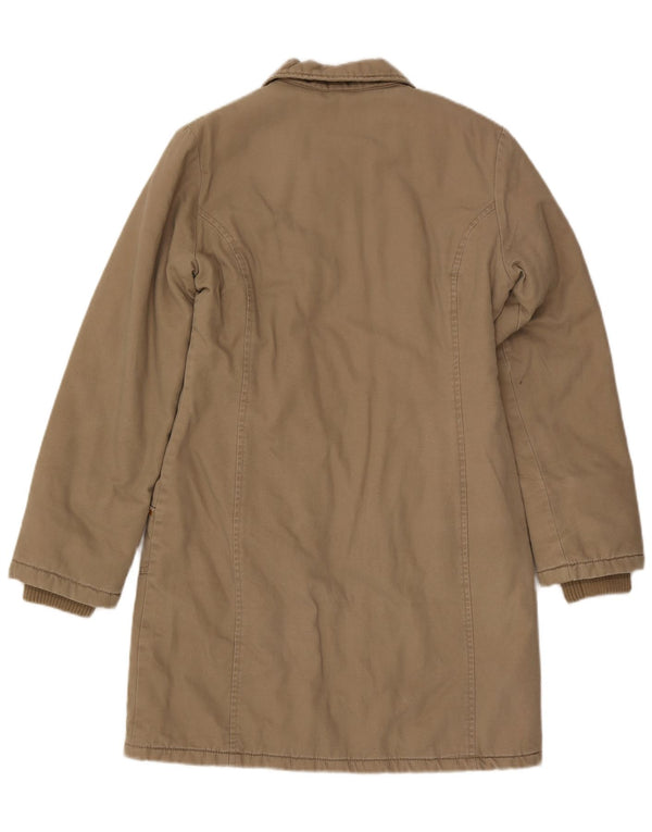 Lois Damen-Windbreaker-Mantel UK 10 Small Beige Baumwolle