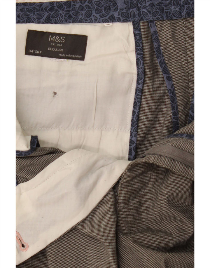 Marks & Spencer Herren-Anzughose mit Pegged-Anzug, W34, L29, Grau